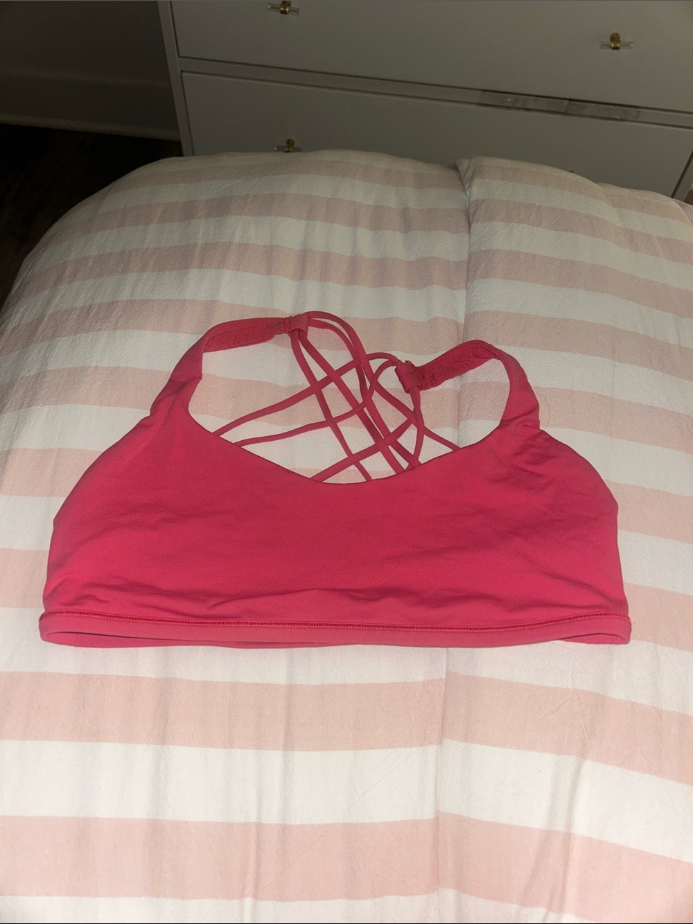 Lululemon Women's Strappy Back Bralette - Pink